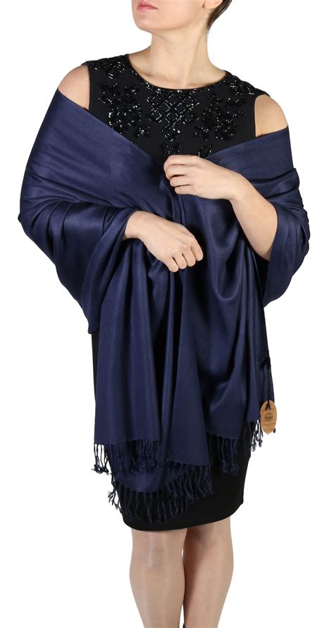 navy blue silk shawl|navy blue shawl for women.